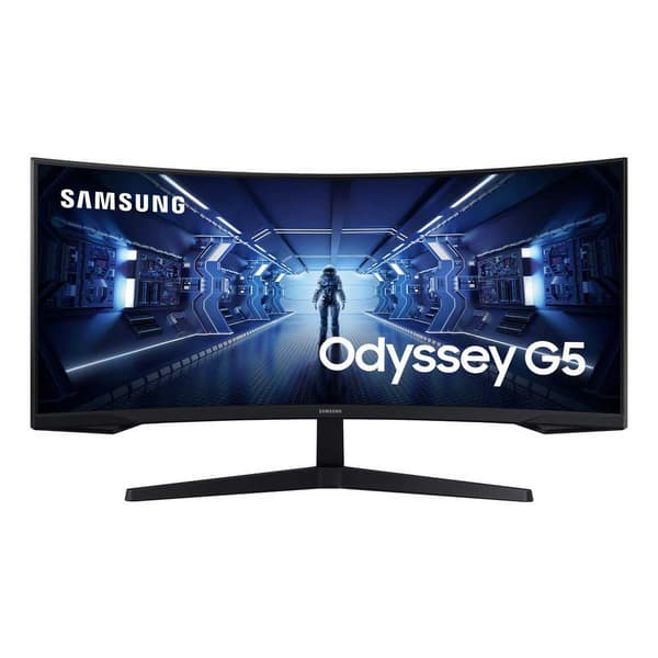 Samsung Odyssey G5 G55t 34´´ Wqhd Ips Led 165hz Böjd Gamingskärm Svart