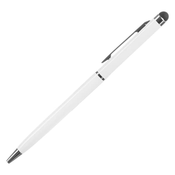 Stylus-kynä tablet-älypuhelimien kosketusnäytöille, valkoinen