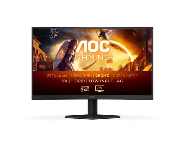 AOC G4 C27G4ZXE, 68,6 cm (27"), 1920 x 1080 pixlar, Full HD, LED, 0,3 ms, Svart Svart