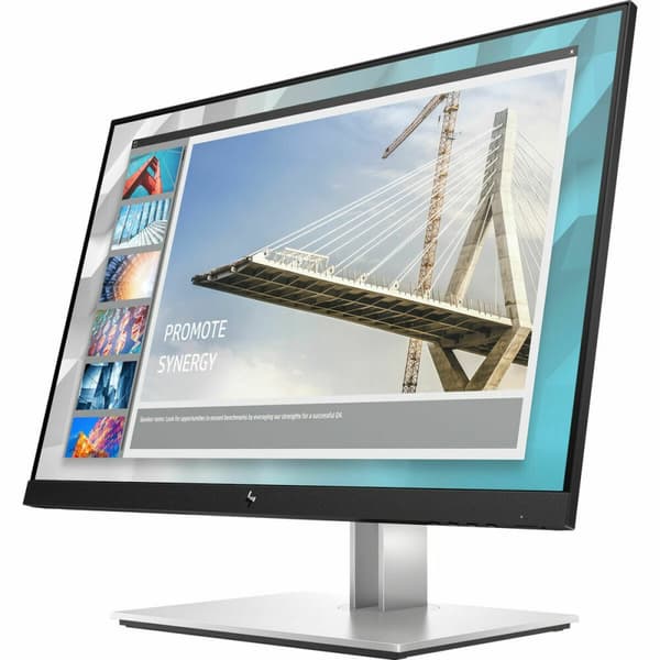 HP E-Series E24i G4 platta pc-skärmar 61 cm (24") 1920 x 1200 pixlar WUXGA Svart, Silver