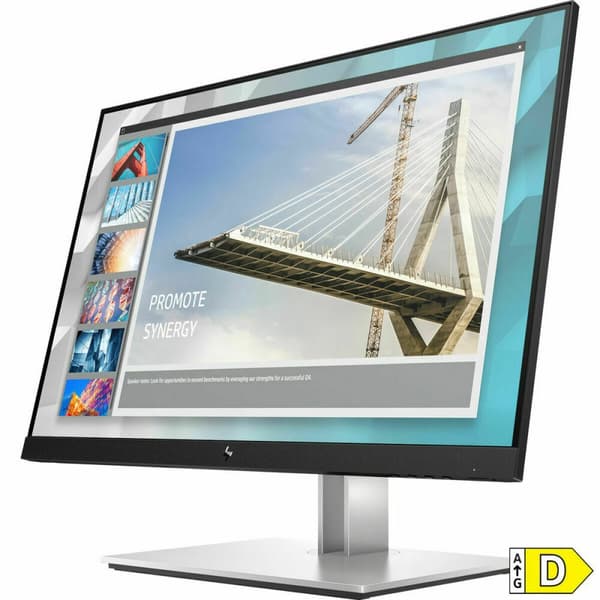 HP E-Series E24i G4 platta pc-skärmar 61 cm (24") 1920 x 1200 pixlar WUXGA Svart, Silver