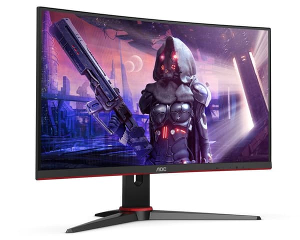 AOC C24G2AE/BK datorskärm 59,9 cm (23,6") 1920 x 1080 pixlar Full HD LED Svart, Röd