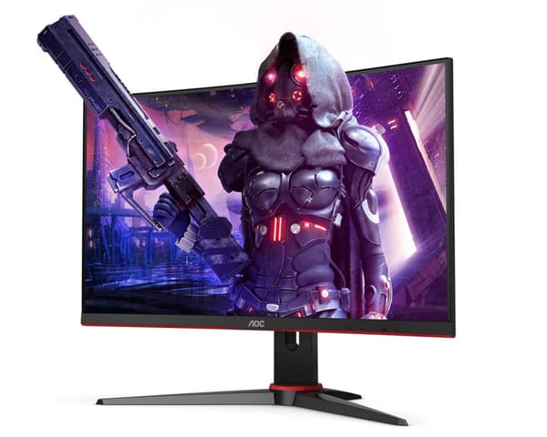 AOC C24G2AE/BK datorskärm 59,9 cm (23,6") 1920 x 1080 pixlar Full HD LED Svart, Röd