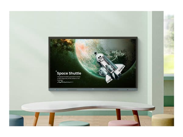 BenQ Board Essential RE8604 - 86" Diagonalklasse RE04 Series LED-bakgrunnsbelyst LCD-skjerm - utdannelse - med pekeskjerm (multiberørings) - Android