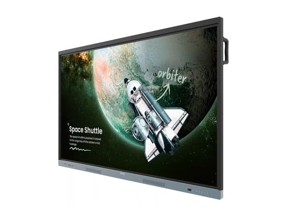 BenQ Board Essential RE8604 - 86" Diagonalklasse RE04 Series LED-bakgrunnsbelyst LCD-skjerm - utdannelse - med pekeskjerm (multiberørings) - Android Sort, Grå