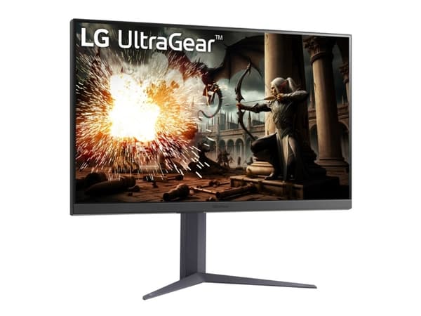 LG UltraGear 32GS75QX-B - LED-skjerm - gaming - 32" (31.5" synlig) - 2560 x 1440 QHD @ 180 Hz - IPS - 400 cd/m² - 1200:1 - DisplayHDR 400 - 1 ms - 2x