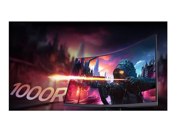 LG 32GS60QC-B, 80 cm (31,5"), 2560 x 1440 piksler, Quad HD, LCD, 1 ms, sortering