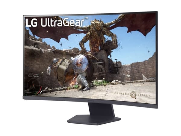 LG 32GS60QC-B, 80 cm (31,5"), 2560 x 1440 piksler, Quad HD, LCD, 1 ms, sortering