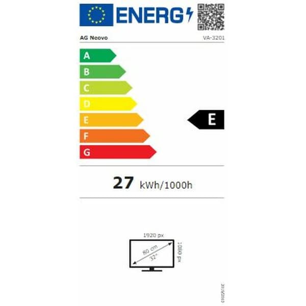 Pelinäyttö Ag Neovo VA-3201 Full HD 32" 24" LCD