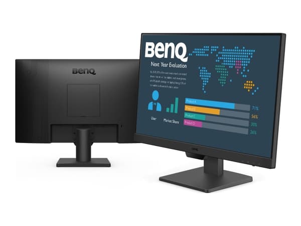BenQ BL2490, LED-monitori - (60,5 cm (24 tuumaa), musta, FullHD, IPS, HDMI, DisplayPort, VESA MediaSync, 100Hz paneeli) [Energialuokka E] (9H.LM5LJ.L musta