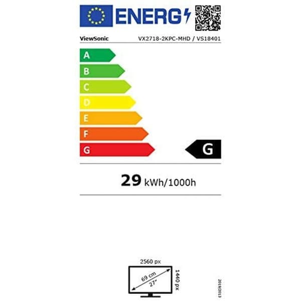 Näyttö ViewSonic VX2718-2KPC-MHD 27" LED Kaareva 165 Hz VA Flicker free