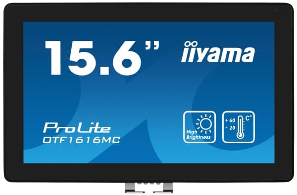 iiyama ProLite OTF1616MC-B1 - LED-skärm - 15.6" - öppen ram - pekskärm - 1920 x 1080 Full HD (1080p) @ 60 Hz - VA - 1100 cd/m² - 800:1 - 25 ms - HDMI
