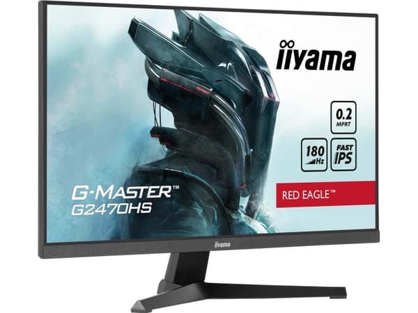 iiyama G-MASTER Red Eagle G2470HS-B1 - LED-skärm - spel - 24" (23.8" visbar) - 1920 x 1080 Full HD (1080p) @ 180 Hz - Fast IPS - 300 cd/m² - 1000:1 -