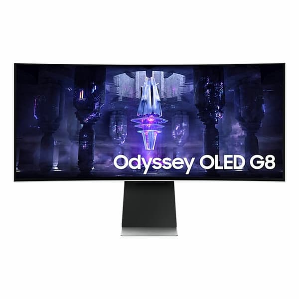 Samsung Odyssey Neo G8 LS34BG850SUXEN computerskærm 86,4 cm (34") 3440 x 1440 pixel UltraWide Quad HD OLED Sølv Sølv