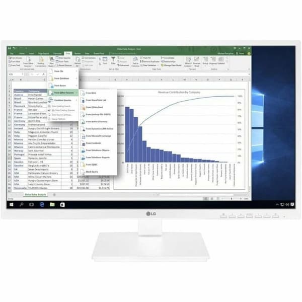 Skærm LG 24BK55YP-W Full HD 24" 23,8" 75 Hz