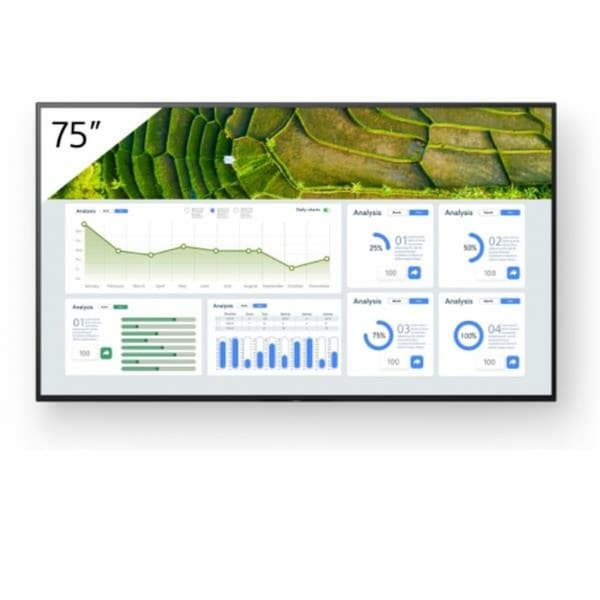 Videovegg Monitor Sony FW-75BZ30L 4K Ultra HD 75" HDCP