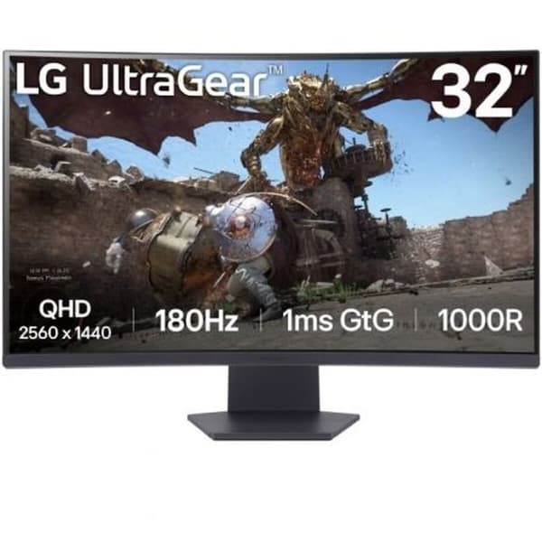 Skjerm LG 32GS60QC-B Quad HD 32" 144 Hz 50 - 60 Hz 180 Hz Sort
