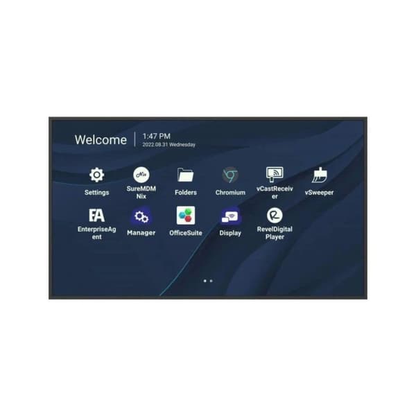 Näyttö Videowall ViewSonic CDE6530 Musta UHD 4K 65" musta