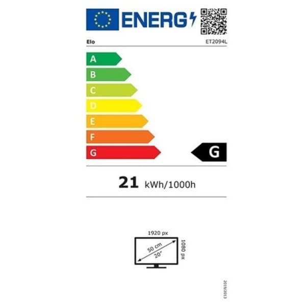 Näyttö Elo Touch Systems 2094L Full HD 19,5" 50 Hz