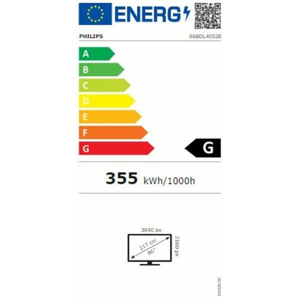 Videoseinä Monitori Philips 98BDL4650D/00 4K Ultra HD 98"