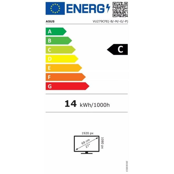 Pelinäyttö Asus 90LM09IM-B01K70 Full HD 27" 100 Hz