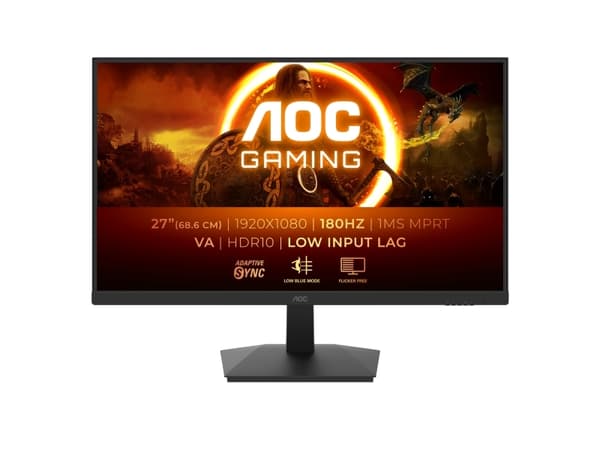 AOC G1 27G15N2, 68.6 cm (27"), 1920 x 1080 pixels, Full HD, LCD, 1 ms, Black