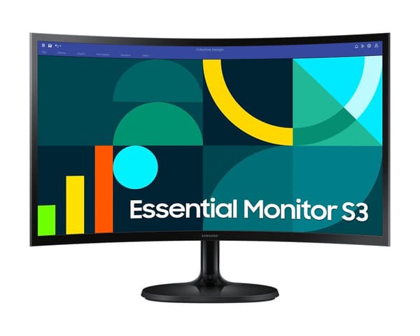 Samsung 24" S36GD Curved Monitor Svart
