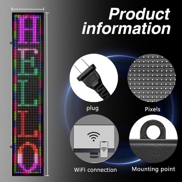 P10 LED-skärm, högupplösning, stöd för flera språk