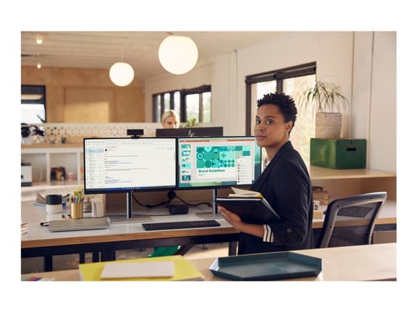 HP E24t G5 - E-Series - LED-skjerm - 23.8" - berøringsskjerm - 1920 x 1080 Full HD (1080p) @ 75 Hz - IPS - 300 cd/m² - 1000:1 - 5 ms - HDMI, DisplayP