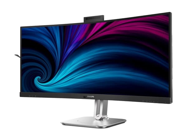 Philips 34B2U6603CH - 6000 Series - LED-näyttö - kaareva - 34" - 3440 x 1440 WQHD @ 120 Hz - VA - 550 cd/m² - 4000:1 - DisplayHDR 400 - 4 ms - Thunde Harmaa
