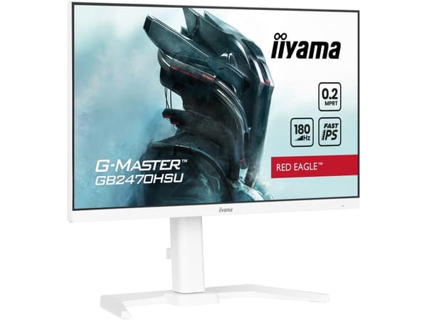 iiyama G-MASTER Red Eagle GB2470HSU-W6 - LED-skärm - spel - 24" (23.8" visbar) - 1920 x 1080 Full HD (1080p) @ 180 Hz - Fast IPS - 300 cd/m² - 1000:1