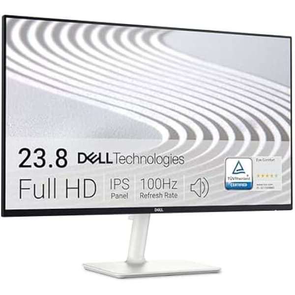 Dell S2425H PC-skärm - Full HD 1920x1080 - IPS - 100Hz - Integrerade högtalare - 2X HDMI Svart, Silver