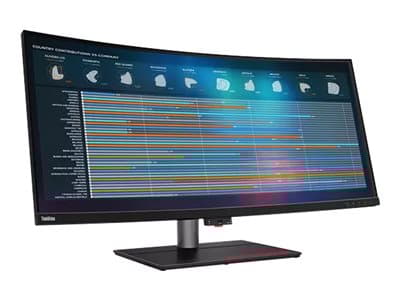 Lenovo ThinkVision P40w-20 - LED-näyttö - kaareva - 40" (39,7" katseluun) - 5120 x 2160 WUHD @ 75 Hz - IPS - 300 cd/m² - 1000:1 - 4 ms - 2xThunderbol