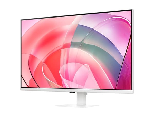 Samsung ViewFinity S7 S32D701EAU - S70D Series - LED-skärm - 32" - 3840 x 2160 UHD @ 60 Hz - VA - 350 cd/m² - 3000:1 - HDR10 - 5 ms - HDMI, DisplayPo Vit