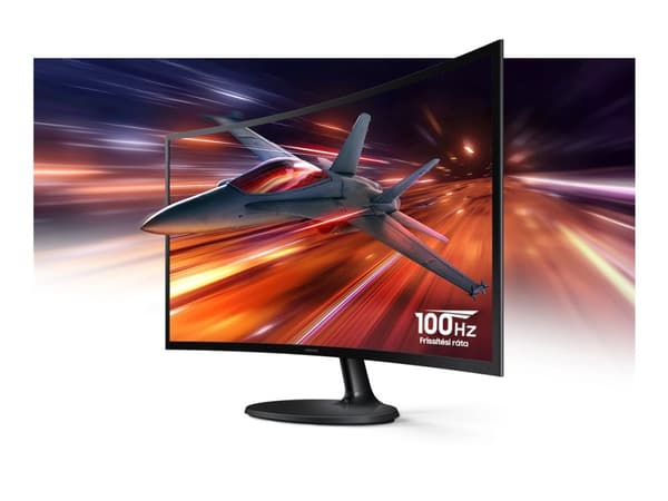 Samsung S27D360GAU - S36GD Series - LED-skjerm - kurvet - 27" - 1920 x 1080 Full HD (1080p) @ 100 Hz - VA - 250 cd/m² - 3000:1 - 4 ms - HDMI, VGA - s