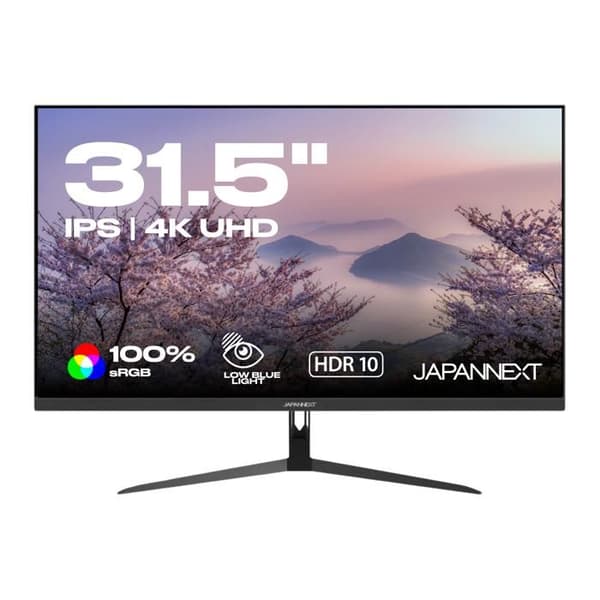 PC-skärm - JAPANNEXT - 31,5 tum - UHD 4K - IPS-panel - sRGB 100 %