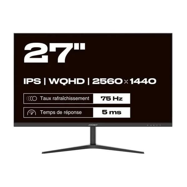 PC-skärm - JAPANNEXT - 27" WQHD - IPS - 60Hz - USB-C 65W