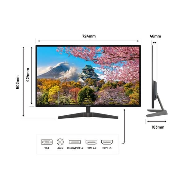 Office PC Monitor - JAPANNEXT - JN-IPS3200WQHD - 32" - WQHD - 60Hz