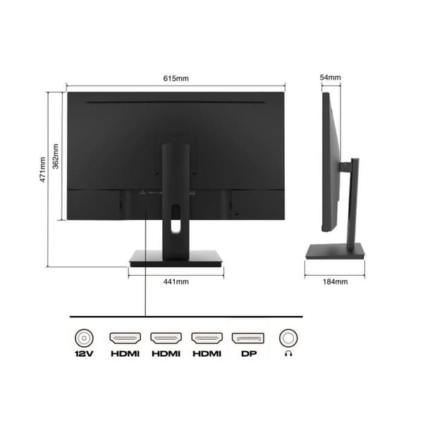 Office PC-skärm | 27" | 4K UHD