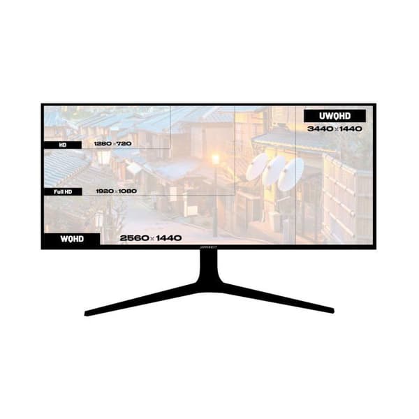 Kurvad PC-skärm | 34" | UWQHD | IPS-panel | USB-C (+ laddning 65W)