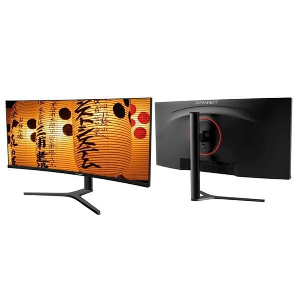 Böjd PC-skärm | 34" | UWQHD | IPS-panel | USB-C (+ 65W laddning)