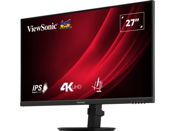 Viewsonic VG Series VG2708-4K, 68,6 cm (27"), 3840 x 2160 pixlar, 4K Ultra HD, LED, 4 ms, Svart