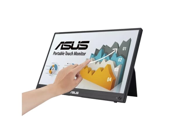 ASUS ZenScreen Touch MB16AMTR - LED-skärm - 15.6" - bärbar - pekskärm - 1920 x 1080 Full HD (1080p) @ 60 Hz - IPS - 250 cd/m² - 700:1 - 5 ms - Mini H