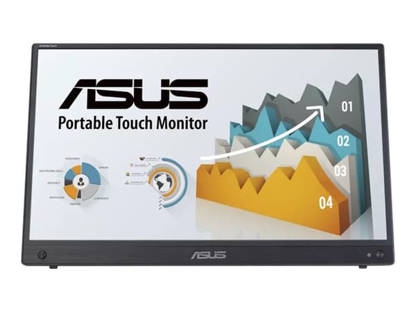 ASUS ZenScreen Touch MB16AMTR - LED-skärm - 15.6" - bärbar - pekskärm - 1920 x 1080 Full HD (1080p) @ 60 Hz - IPS - 250 cd/m² - 700:1 - 5 ms - Mini H