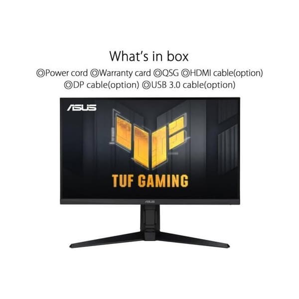 ASUS 27' LED - TUF VG27AQML1A - 2560 x 1440 pixlar - 1 ms (grå till grå) - 16/9-format - Snabb IPS-panel - 260 Hz - DisplayHDR 400 - F