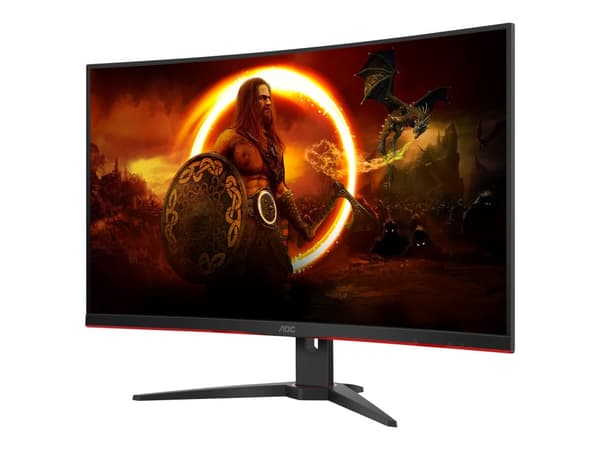 AOC Gaming C32G2ZE/BK – 32-tums Kurvad Gaming Skärm – Full HD (240Hz)