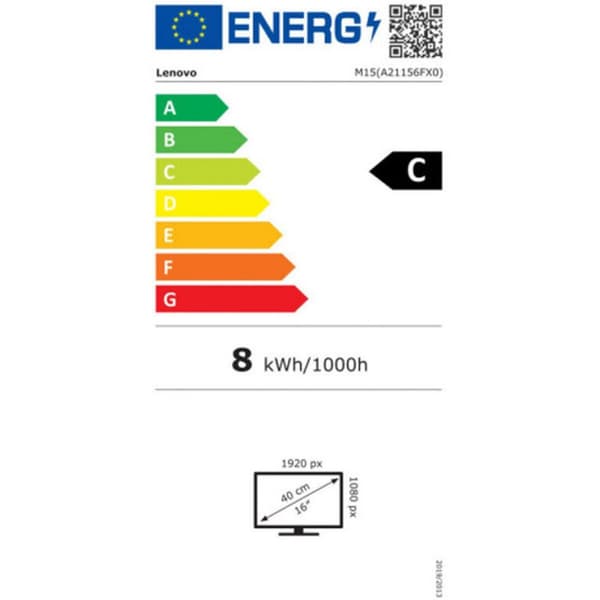 Näyttö Lenovo 62CAUAT1WL 15,6" LED IPS