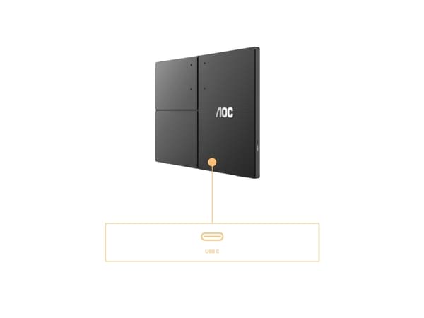 AOC T2 16T3EA, 39,6 cm (15.6"), 1920 x 1080 piksler, Full HD, 4 ms, Sort