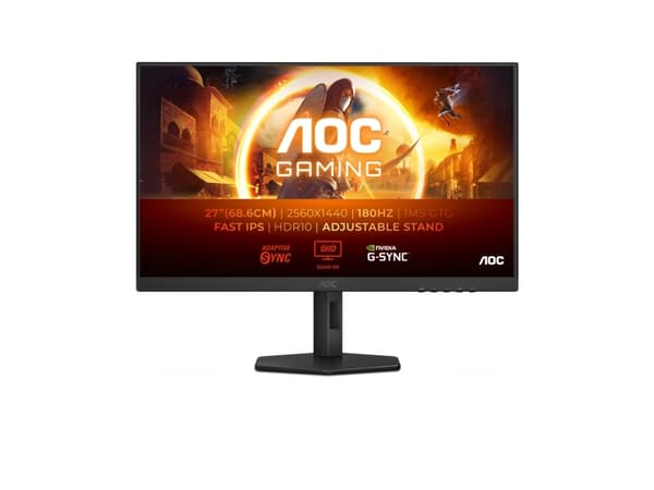 AOC G4 Q27G4XF, 68.6 cm (27"), 2560 x 1440 pixels, Quad HD, LED, 1 ms