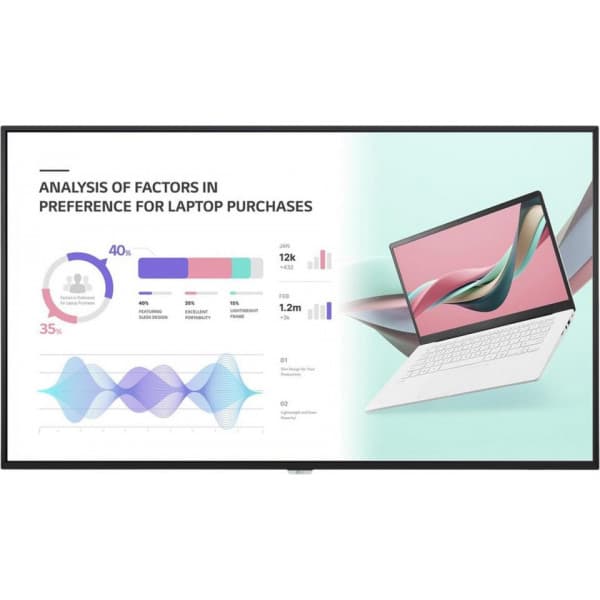 LG 55UH5N-E 55" -UHD-informationsskärm Svart